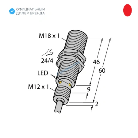 BI8U-EM18MWD-VP6X Индуктивный датчик TURCK