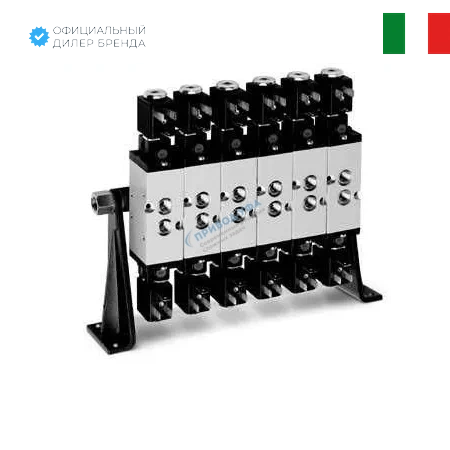 CNV-424-6 CAMOZZI - Коллектор, серия 4 G1/4, G3/8, 6-местный