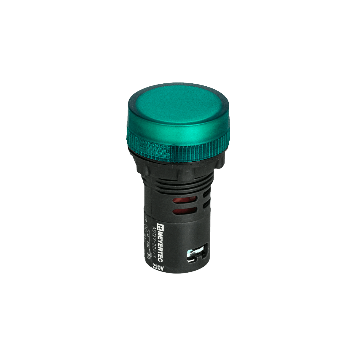 Сигнальная LED лампа, зеленый, 220V AC IP65