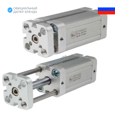 Пневмоцилиндр с направляющей KIPVALVE KVTDN-20-40-DA-P