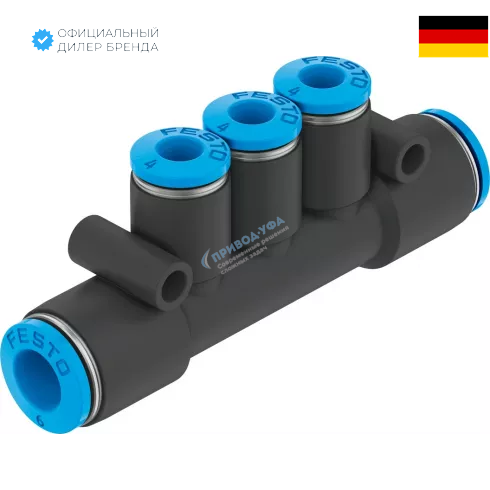 Коллектор цанговый Festo QST3-8-6