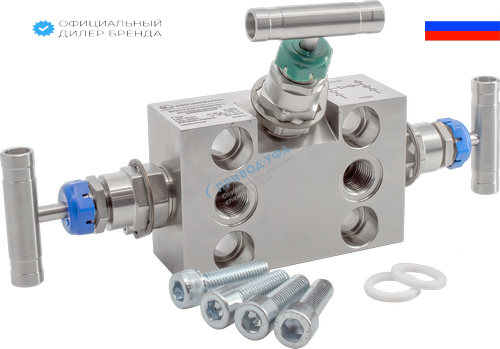 MV300-P1F.M14.TB.08Х18Н10 Трехвентильный блок