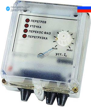 Устройство защитного отключения трехфазного электродвигателя ОВЕН УЗОТЭ  2У